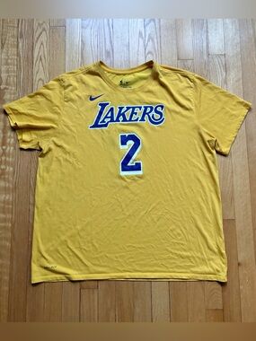 Lonzo Ball Los Angles Lakers NBA Men’s Shirt Jersey Men’s 2XL Gold
